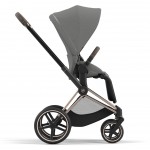 Cybex Priam 4.0 - Baby Stroller - Chrome Black + Soho Grey - Cybex - BabyOnline HK