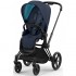 Cybex Priam 4.0 - Baby Stroller - Matt Black + Nautical Blue