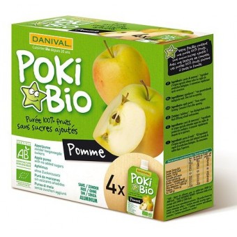 Poki Bio - Organic Puree (Apple) 4 x 90g