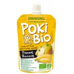 Poki Bio - Organic Puree (Apple + Banana) 4 x 90g - Danival - BabyOnline HK