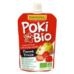 Poki Bio - Organic Puree (Apple + Strawberry) 4 x 90g - Danival - BabyOnline HK