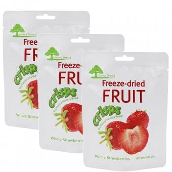 Delicious Orchard - Freeze-dried Whole Strawberry 20g x 3 packs