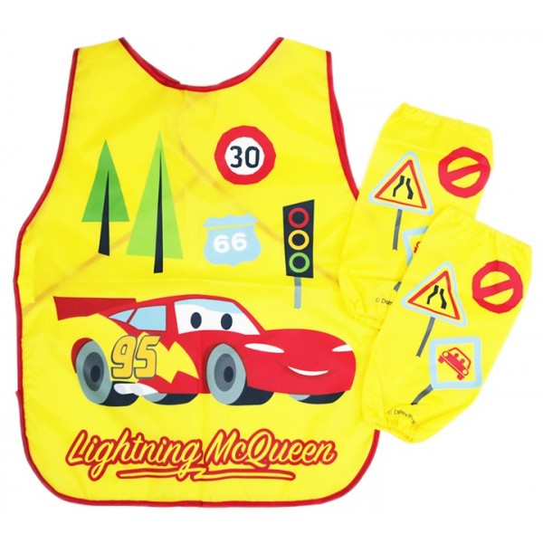Cars - Apron & Sleeves Set (Yellow) - Disney - BabyOnline HK