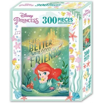 Little Mermaid - Life is Better with Good Friends - Jigsaw Puzzle (300 pcs)