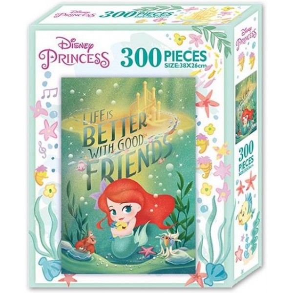 Little Mermaid - Life is Better with Good Friends - 300片盒裝拼圖 - Disney - BabyOnline HK
