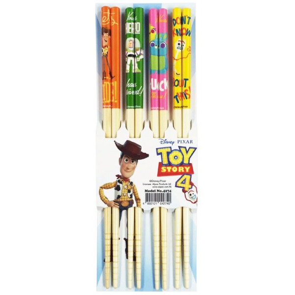 Toy Story 4 - Bamboo Chopsticks 22.5cm (4 pairs) - Disney - BabyOnline HK