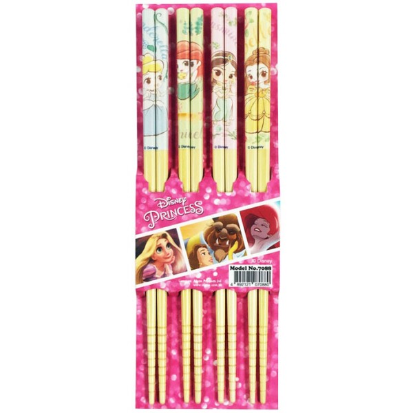 Disney Princess - Bamboo Chopsticks 22.5cm (4 pairs) - Disney - BabyOnline HK