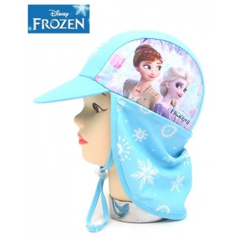 Disney Frozen II - Children Swimming Flap Cap (Light Blue)