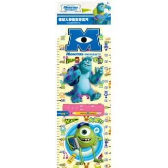 Disney Monster University - Height Measuring Chart with Eyesight Testing Chart