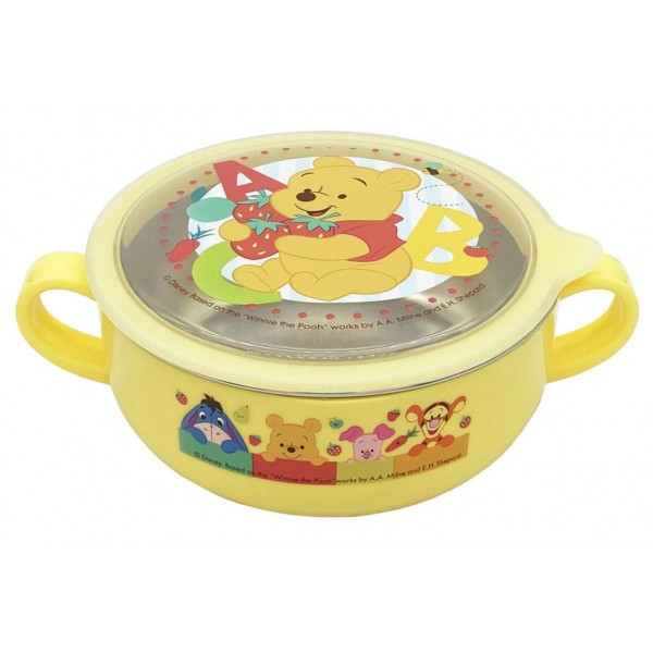 Winnie the Pooh - Stainless Steel Bowl with Lid - Disney - BabyOnline HK