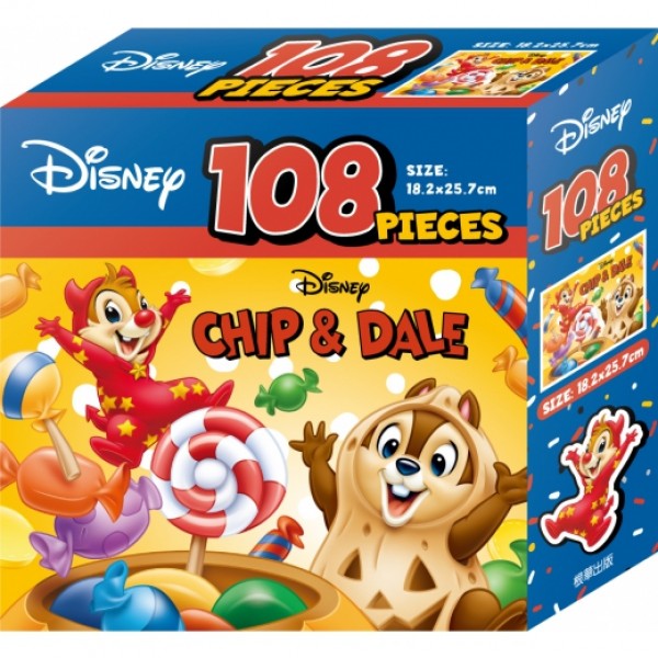 迪士尼 Chip n Dale - 108片盒裝拼圖 - Disney - BabyOnline HK