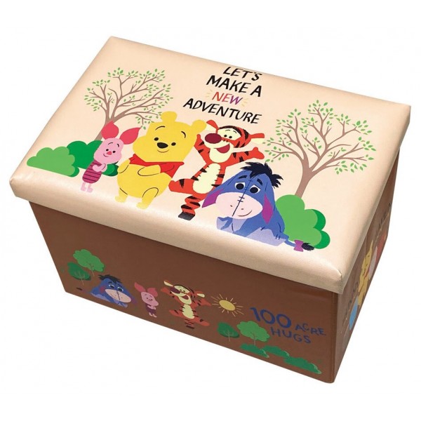 二合一摺疊儲物箱 (維尼熊) - 48 x 30 x 30cm - Disney - BabyOnline HK