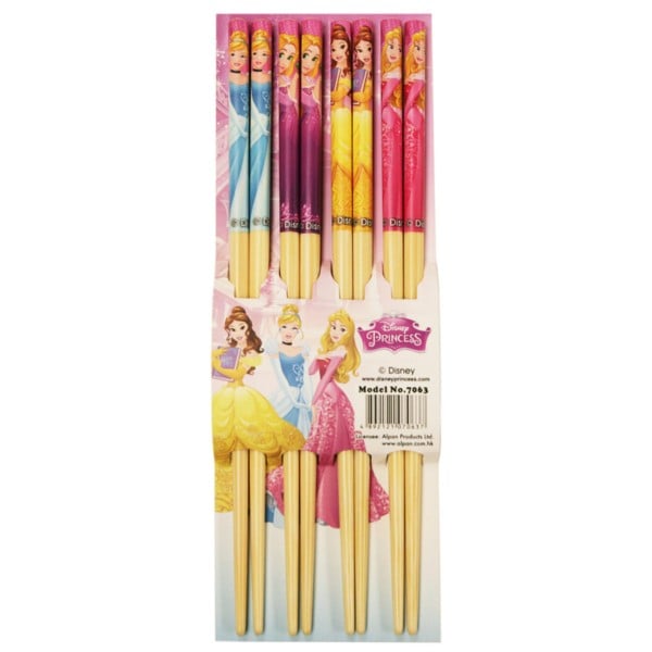 Disney Princess - Bamboo Chopsticks 22.5cm (4 pairs) - Disney - BabyOnline HK