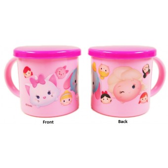 Tsum Tsum - 小童膠杯連蓋 (粉紅色)