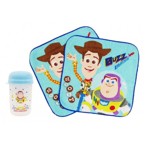 玩具總動員 - 手巾仔 + 小盒 (籃) - Disney - BabyOnline HK