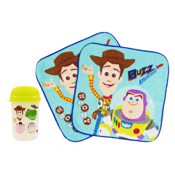 玩具總動員 - 手巾仔 + 小盒 (青) - Disney - BabyOnline HK