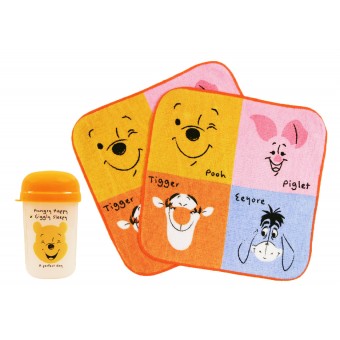 Winnie the Pooh - Hand Towel with Carrying Case (Orange)