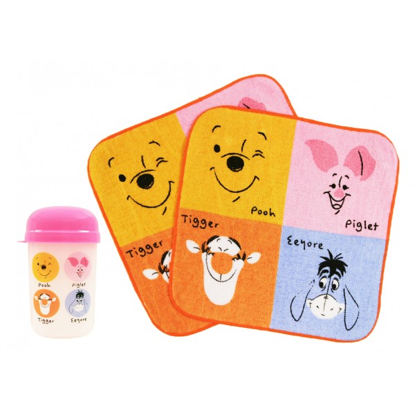 Winnie the Pooh - Hand Towel with Carrying Case (Pink) - Disney - BabyOnline HK