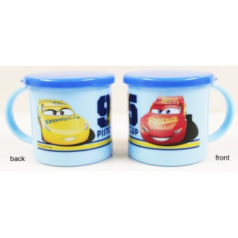 Disney Cars - Plastic Mug with Lid (Blue)