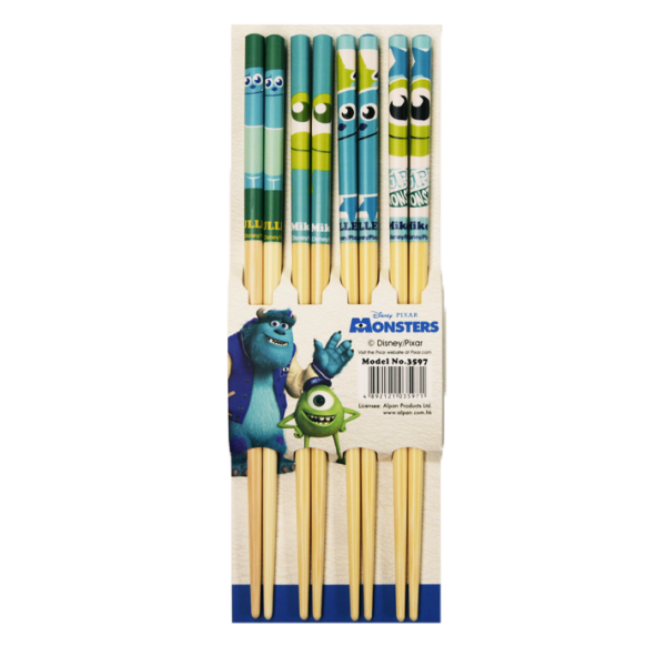 Monster University - Bamboo Chopsticks 22.5cm (4 pairs) - Disney - BabyOnline HK