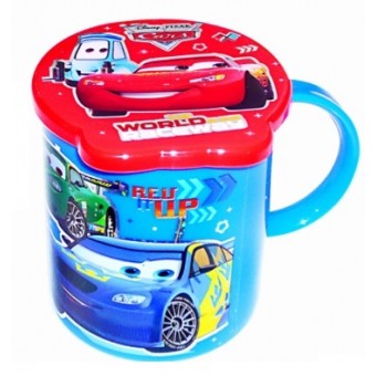 Disney Cars Plastic Mug with Lid 250ml