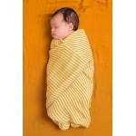 DockATot 竹纖維嬰兒包巾 - 金黃條子與南瓜色 - DockATot - BabyOnline HK