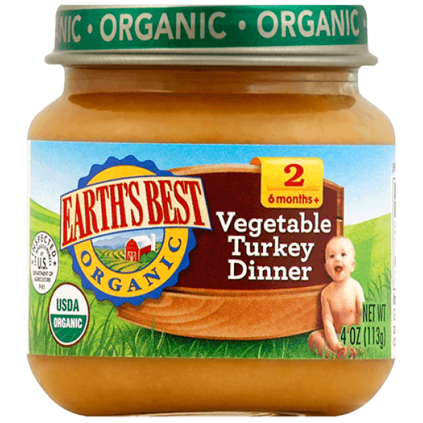 Organic Vegetable Turkey Dinner 113g - Earth's Best - BabyOnline HK