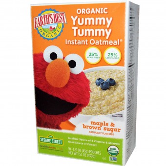 Organic Yummy Tummy Instant Oatmeal - Maple Brown Sugar (10 packets)