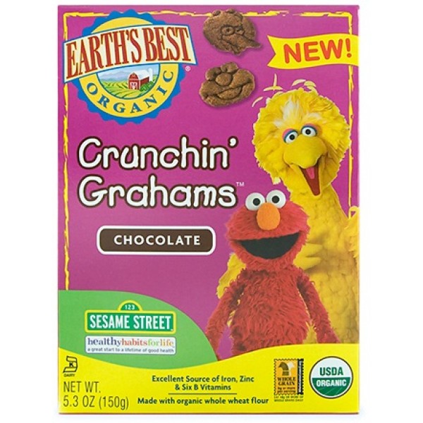 Crunchin' Grahams - Chocolate (150g) - Earth's Best - BabyOnline HK