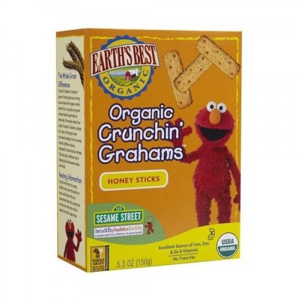 Organic Crunchin' Grahams (Honey) 150g - Earth's Best - BabyOnline HK
