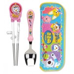 Pororo Training Chopsticks, Spoon with Holder - Petty - Edison - BabyOnline HK