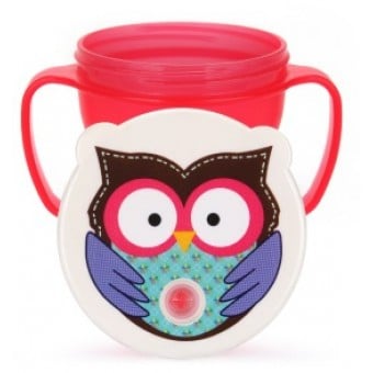 No-Spill Training Straw Cup - Owl 250ml