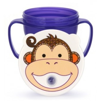 No-Spill Training Straw Cup - Monkey 250ml