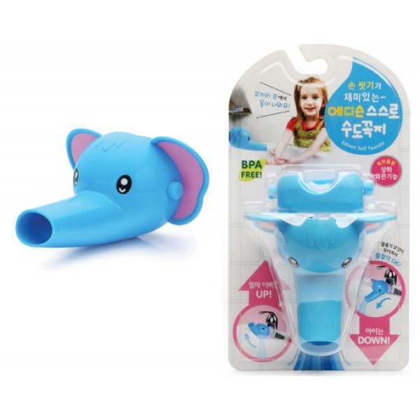 Faucet Extender - Blue Elephant - Edison - BabyOnline HK