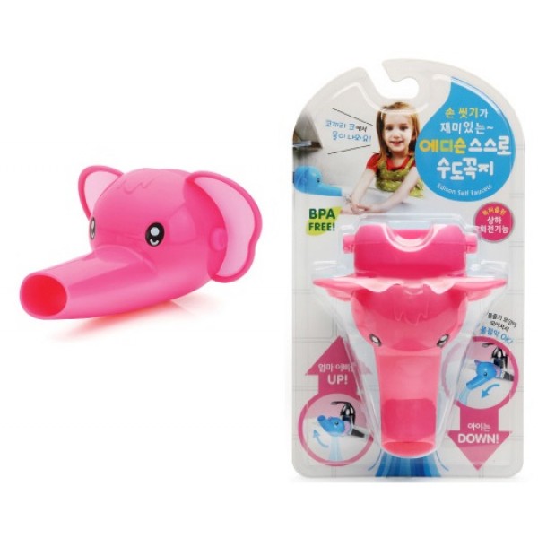 Faucet Extender - Pink Elephant - Edison - BabyOnline HK