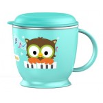 Owl 1-Handle Stainless Cup 240ml - Aqua - Edison - BabyOnline HK