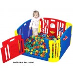 Baby Bear Zone Play-Yard (L) + Candy/Milky Playmat - Edu Play - BabyOnline HK
