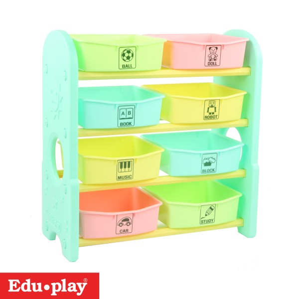 Fun Storage Box (4 levels, 8 trays) - Mint - Edu Play - BabyOnline HK