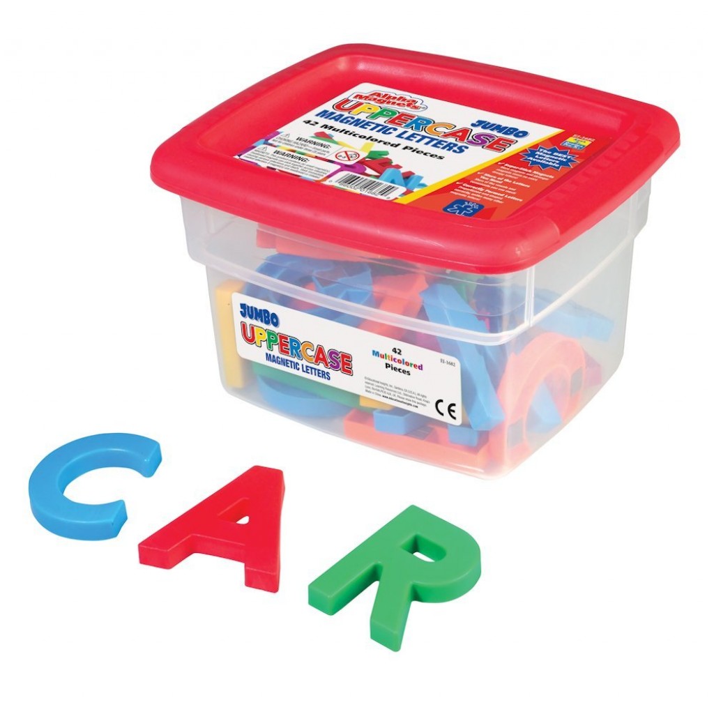 Educational Insights Jumbo Alphamagnets Uppercase Magnetic Letters