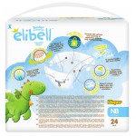 Elibell - 敏感肌膚嬰兒紙尿片 - 初生 (24片) - 6包 - Elibell - BabyOnline HK