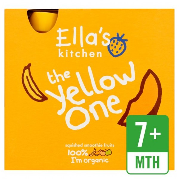 有機黃色水果 (5 x 90g) - Ella's Kitchen - BabyOnline HK