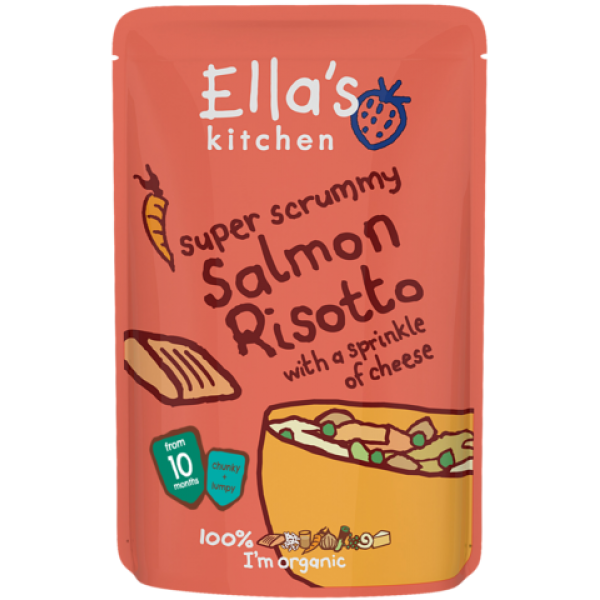 Organic Salmon Risotto with a Sprinkle of Cheese 190g - Ella's Kitchen - BabyOnline HK