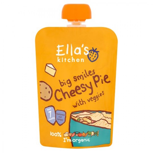 Organic Cheesy Pie with Veggies 130g - Ella's Kitchen - BabyOnline HK