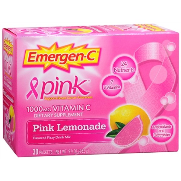 Emergen C - Pink Lemonade, 30 Packs - Emergen C - BabyOnline HK