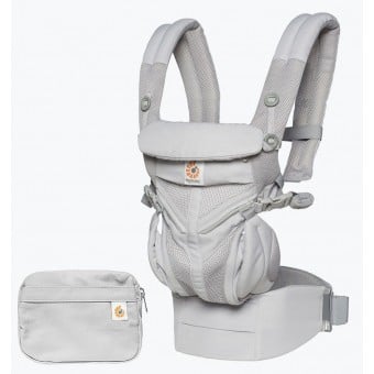 Omni 360 全階段型四式嬰兒背帶透氣款 - 灰色