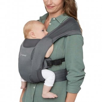 Embrace Newborn Baby Carrier - Soft Air Mesh - Washed Black