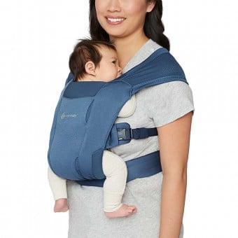 Embrace 環抱二式初生嬰兒背帶透氣款 - 藍色