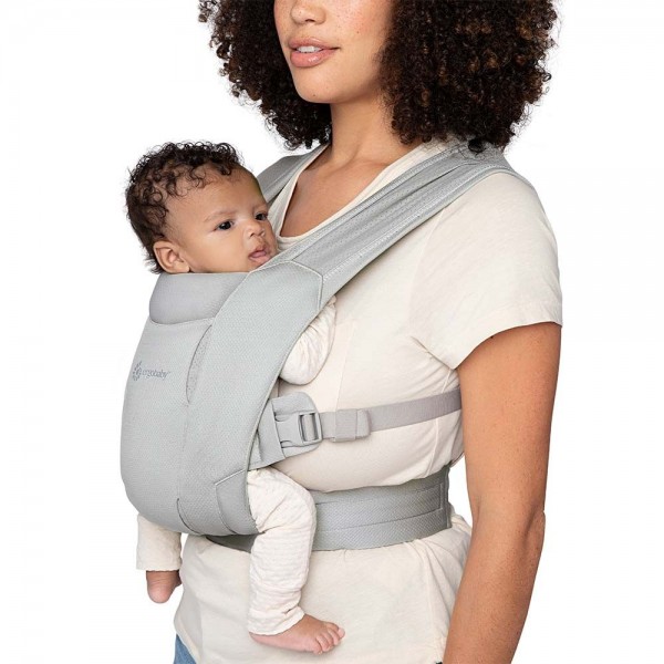 Embrace Newborn Baby Carrier - Soft Air Mesh - Pearl Grey - Ergobaby