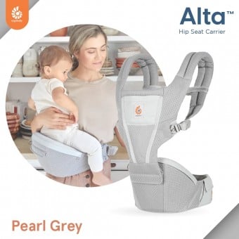Alta Hip Seat Baby Carrier (Softflex Mesh) - Pearl Grey