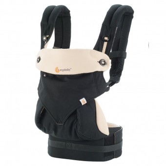 Four Position 360 Baby Carrier - Black/Camel